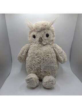 Jellycat Woodland Bashful Owl Plush Stuffed Animal Cream White “8